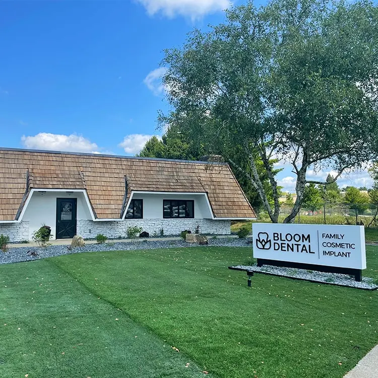 Bloom Dental Bloomington office on E. Buick Cadillac Blvd, where Invisalign treatment is provided