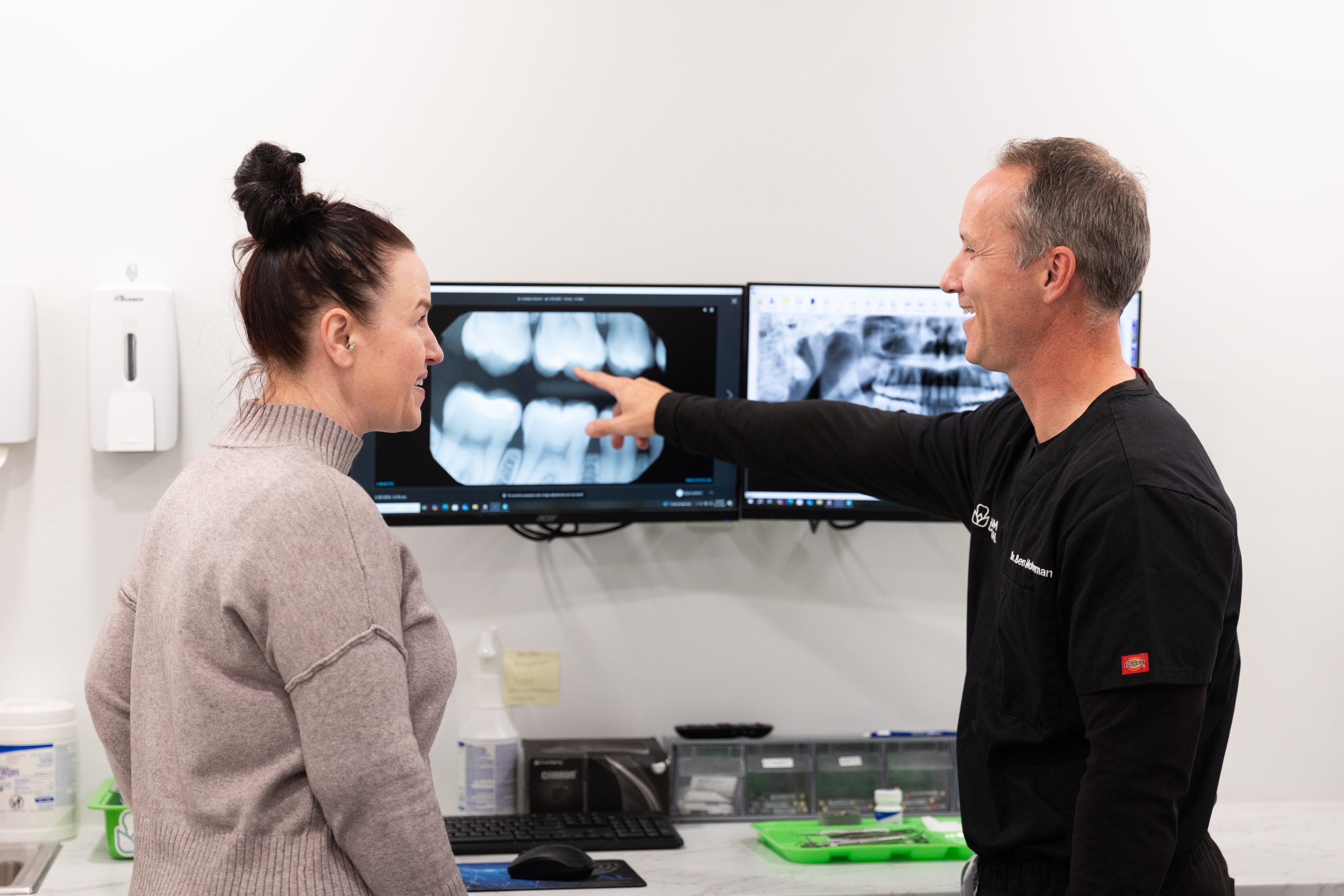 Bloom Dental operatory used for clear aligner scans and progress checks near Geist, Indianapolis